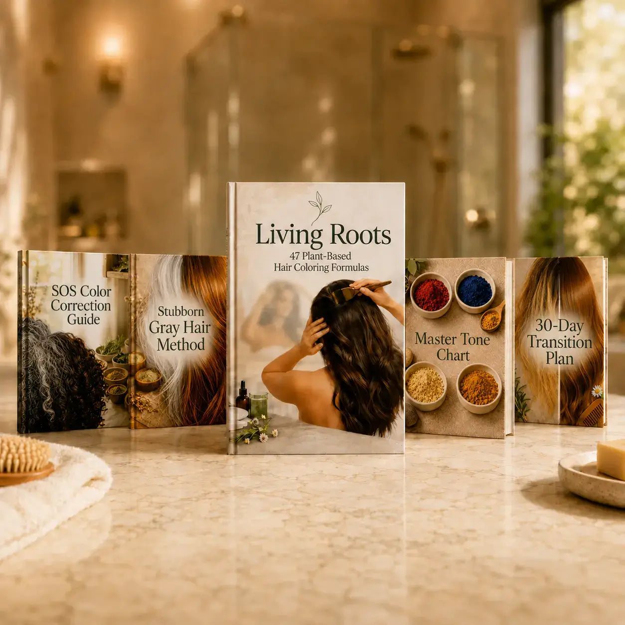 Living Roots™ System — Professional Plant-Based Hair Color at Home (5 in 1)